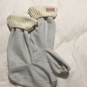 Hunter boot liners cream knit Sz Medium 36-38 / 5-7